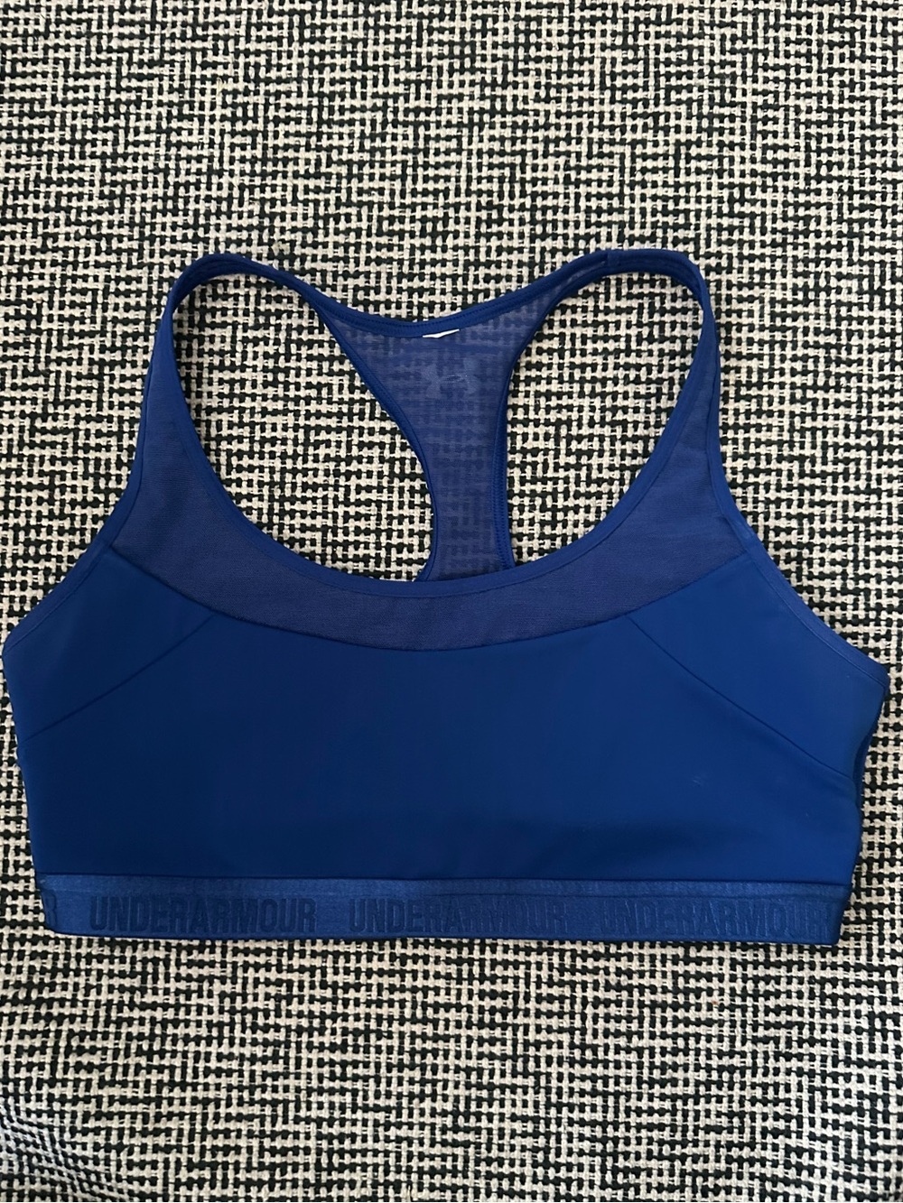 Under Armour Deep Blue Racerback Support Sports Bra